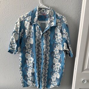Blue Floral Men's Shirt